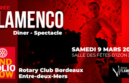 Samedi 9 mars à 20h, Dîner spectacle de Flamenco